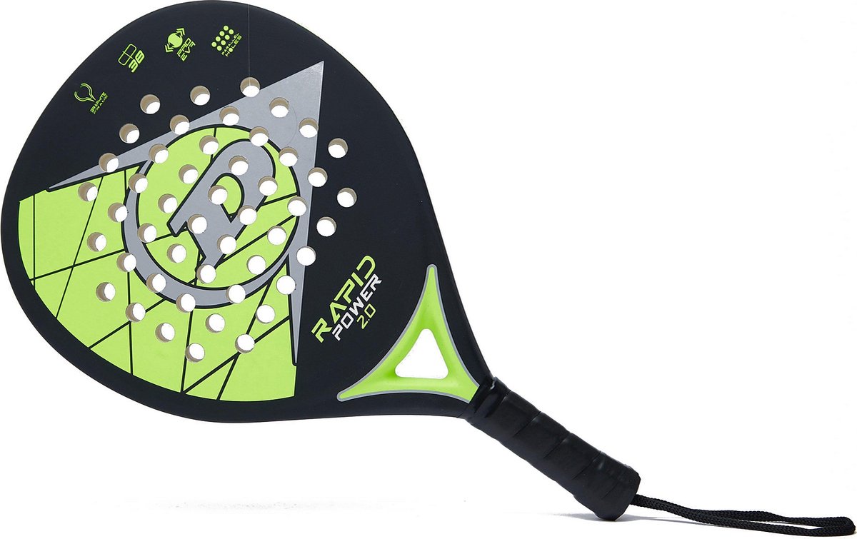 Dunlop Rapid Power 2.0 Padel Racket - Zwart/Geel